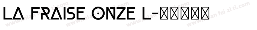 la fraise onze l字体转换